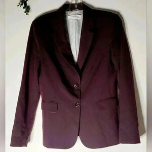 Tahari Arthur. S.Levine Purple/Mulberry, Burgundy 2 Button  Blazer Small Nwt